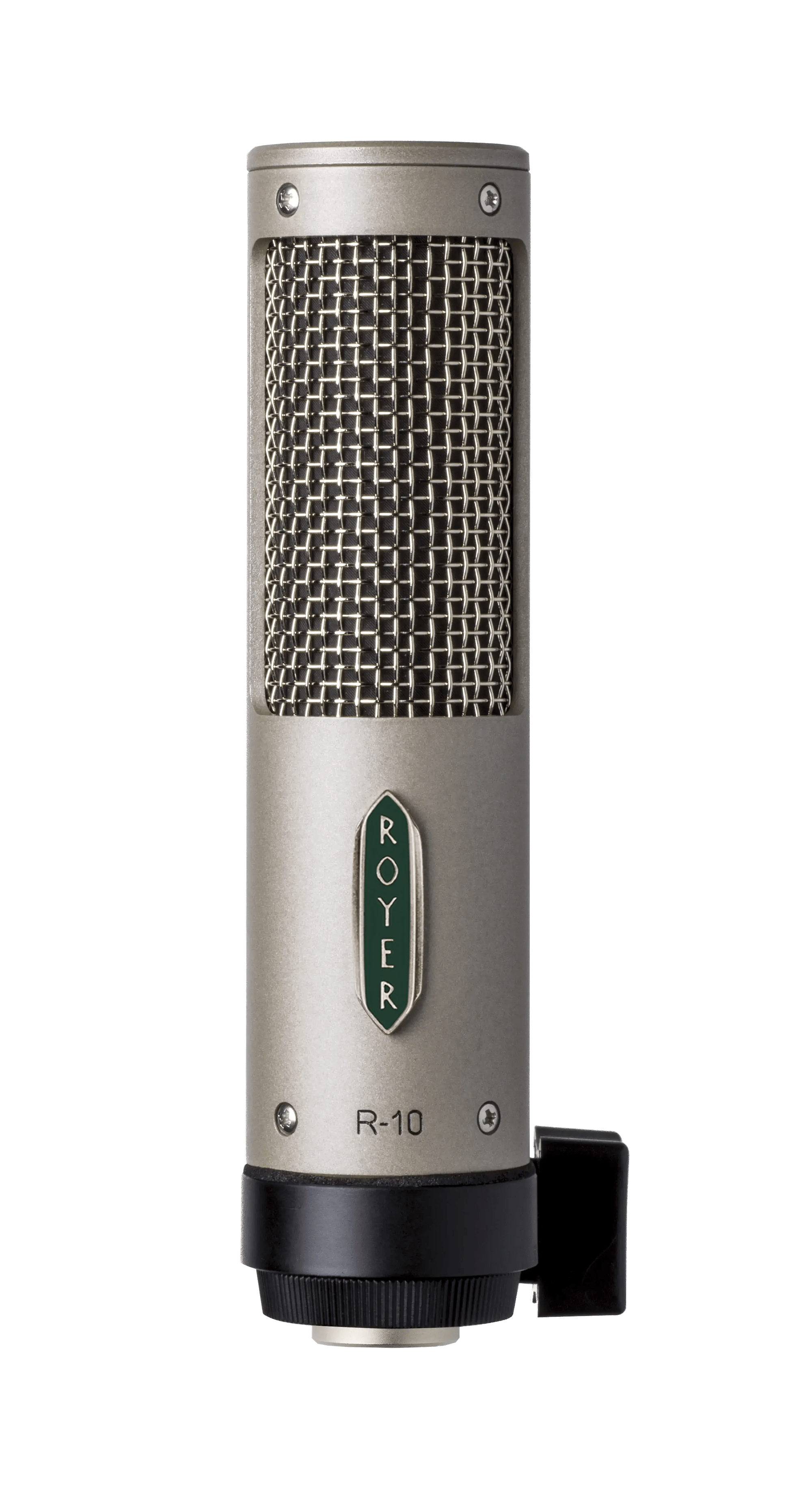 Close-up of the Royer R-10 studio and live ribbon microphone