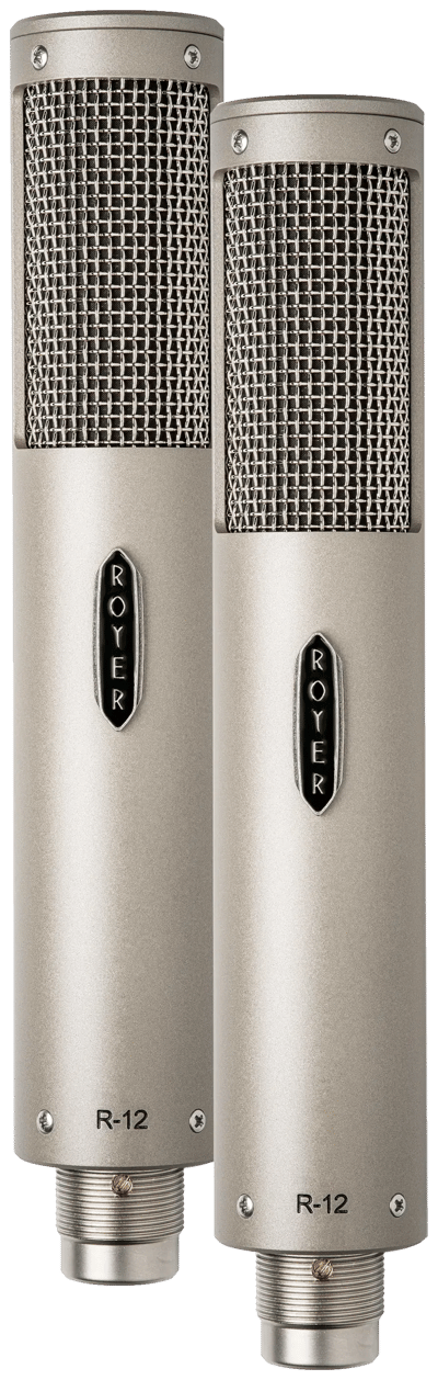 Royer R-12 ribbon microphones, matched pair, full length