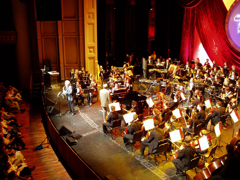 R-122 used as a spot mic on the sax soloist at the Henry Mancini Orchestra session